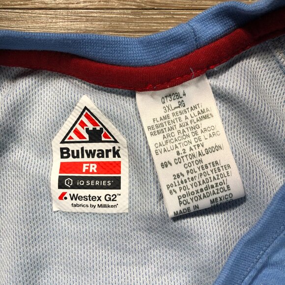 Bulwark FR Shirt Mens 3XL Long Sleeve Flame Resistant Workwear iQ Series Pocket - Picture 8 of 8